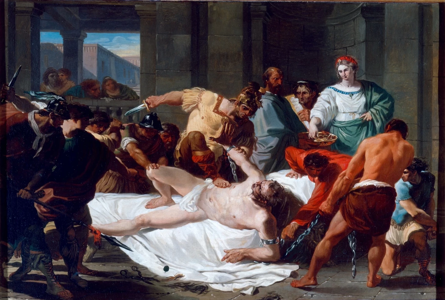 Il tradimento di Dalila e la prigionia di Sansone da parte dei Filistei - Museo Pilotta, Parma